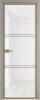 Межкомнатная дверь Profil Doors 3 AX цвет профиля Никель матовый, стекло безопасное 6 мм белый триплекс 800x2000