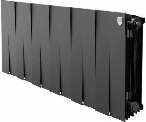 Радиатор биметаллический Royal Thermo Piano Forte 300 noir sable, 12 секций