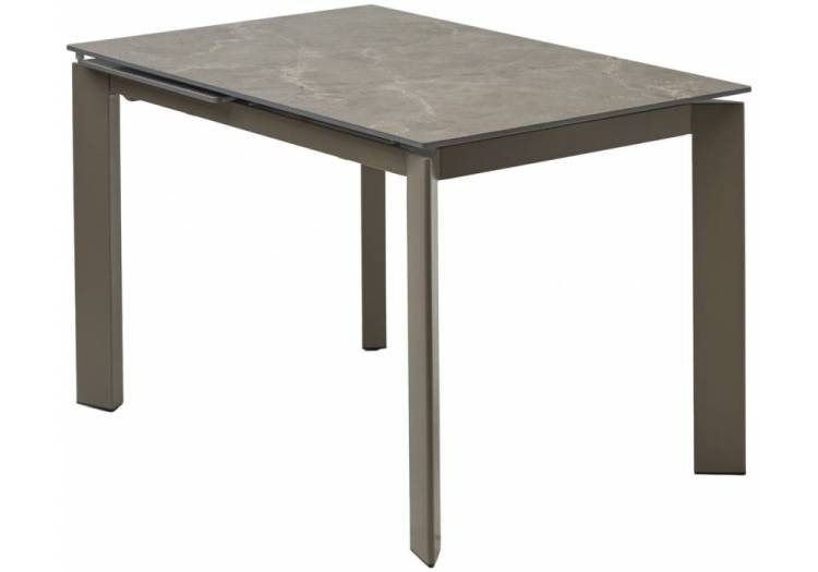 Стол Woodville Corner 593876 matt latte stone solid ceramic, taupe 120(170)x80x76