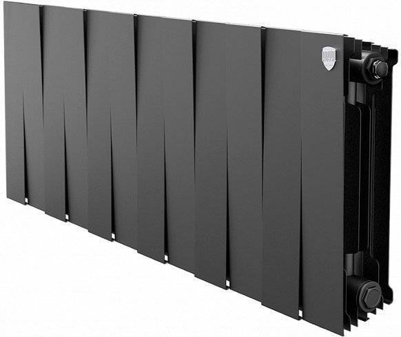 Радиатор биметаллический Royal Thermo Piano Forte 300 noir sable, 12 секций