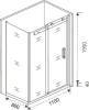 Душевой уголок Good Door Galaxy WTW+SP-C-В 110x80, профиль черный фото 5