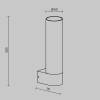 Уличный настенный светодиодный светильник Outdoor Tube O508WL-L5B3K фото 9
