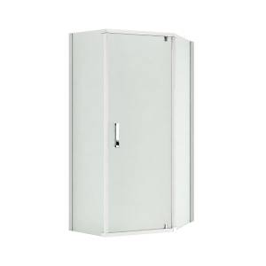 Душевой уголок Royal Bath TR RB90TR-C профиль белый, стекло матовое, 90x90x200