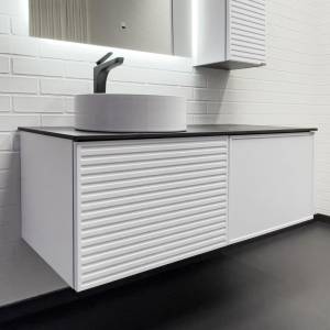 Тумба с раковиной Comforty Геленджик-120 00-00018707 белый матовый