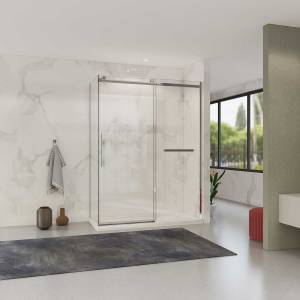 Душевой уголок Vincea Como Soft VSR-1CS8014CL 1400x800, хром, стекло прозрачное