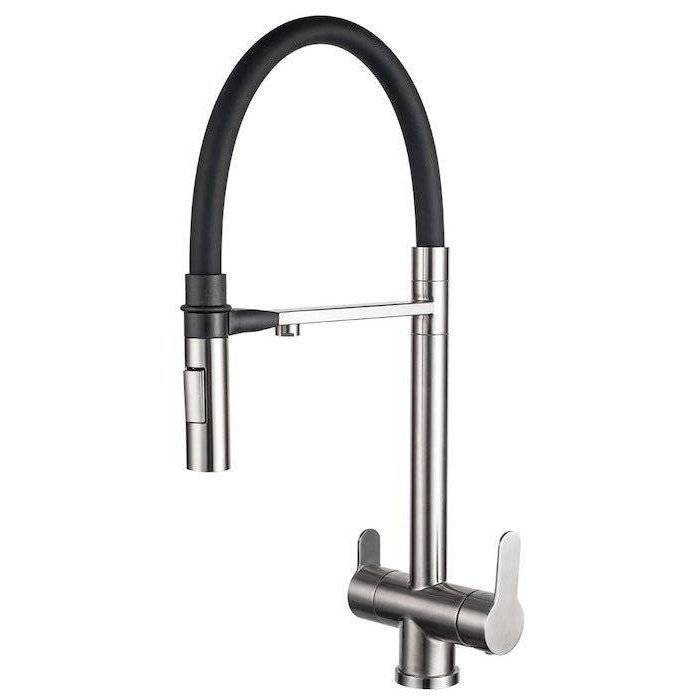 Смеситель для кухни Zorg Inox SZR-3030 Magnit сталь