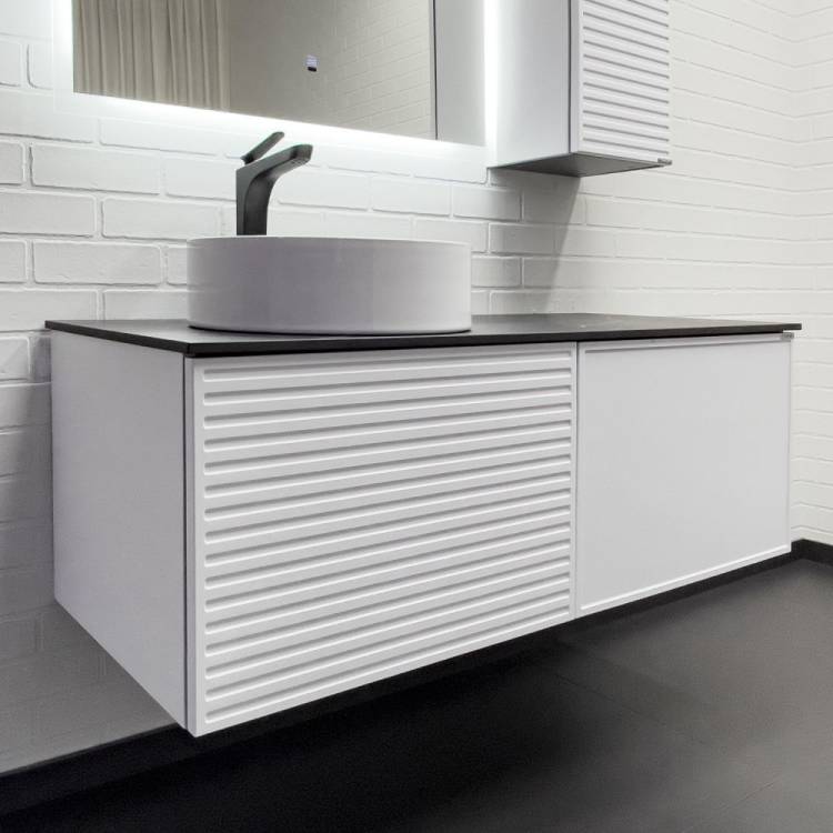 Тумба с раковиной Comforty Геленджик-120 00-00018707 белый матовый