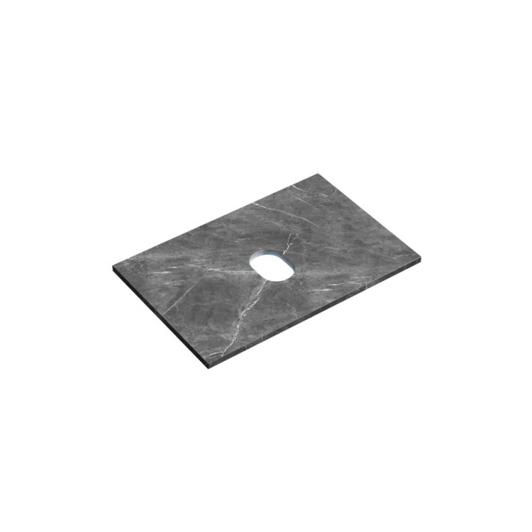 Столешница Sancos TT70A1 без отверстия под смеситель, Black Sky, 70x46