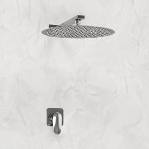 Душевой комплект Wasserkraft Weida A3151.090.116 встраиваемый, с верхней душевой насадкой, хром