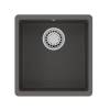 Кухонная мойка Lemark SINARA 400-U 9910065 подстольного монтажа из кварцгранита серый шелк