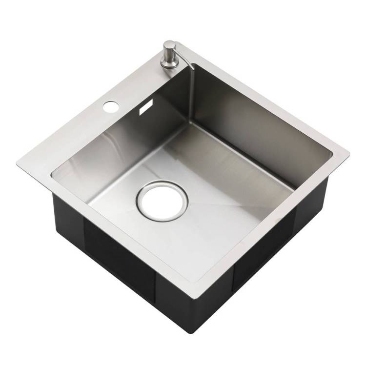 Мойка кухонная Melana ProfLine R5050HK с дозатором, сатин