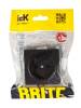 Розетка 1-местная IEK Brite BR-R10-10-K02 черный фото 4