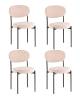 Набор из 4 стульев Stool Group Бриф DD AV 477-C05-K477NEW-9005-K X4 бежевый, велюр