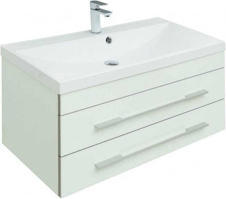 Тумба с раковиной Aquanet Верона 90 287675 белый, 440x902x480