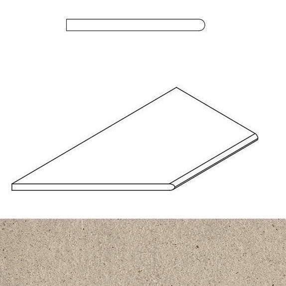 Бортик Italon Эверстоун X2 620090000633 Дезерт Закругленный Левый 30x60