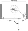 Душевая дверь в нишу BelBagno Kraft B-12-60/60-C-Cr R фото 8