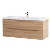 Тумба с раковиной BelBagno MARINO 120 подвесная, Rovere Bianco фото 2