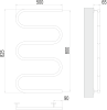 Полотенцесушитель Terminus Ш-обр. электро 50x80, электрический фото 3
