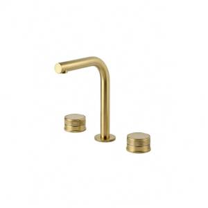 Смеситель для раковины Boheme Prestige 152-MG-PR золотой матовый