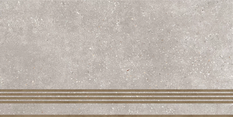 Ступень Global Tile Coral Rock ST183VG Серый 30x60