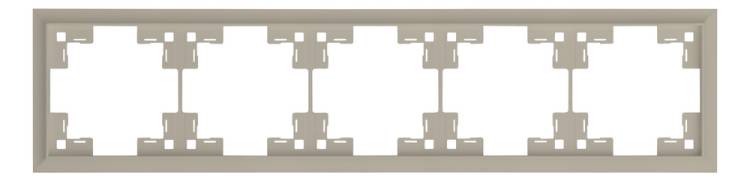 Пятиместная рамка Rikett Classic 35950 LT латте