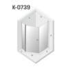 Душевое ограждение NEW TRENDY NEW SOLEO  100x80x195 K-0739 (хром) фото 3