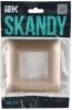 Рамка 1-постовая IEK Skandy SK-M12-K98 песочный фото 5