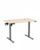 Стол компьютерный с регулировкой высоты Stool Group Mction SMD MC-SNELCE3F grey l.wood Светлое дерево