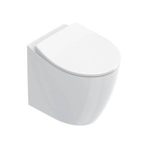 Унитаз приставной Catalano Italy 0751100001 + 0712520001 + 9056080000 безободковый, с крышкой-сиденьем микролифт