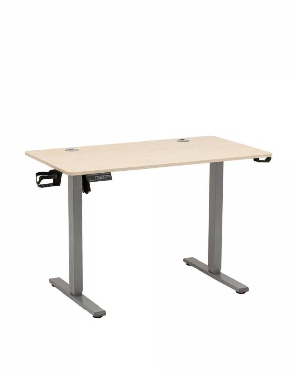 Стол компьютерный с регулировкой высоты Stool Group Mction SMD MC-SNELCE3F grey l.wood Светлое дерево