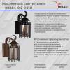 Уличный настенный светильник Reluce 08284-9.2-001U BKG фото 2