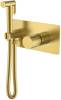 Гигиенический душ Boheme Stick 127-MG со смесителем, С ВНУТРЕННЕЙ ЧАСТЬЮ, gold, diamond matt gold