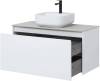 Тумба под раковину Aquanet Nova Lite 100 242580 1+1 ящика, белый глянец фото 8
