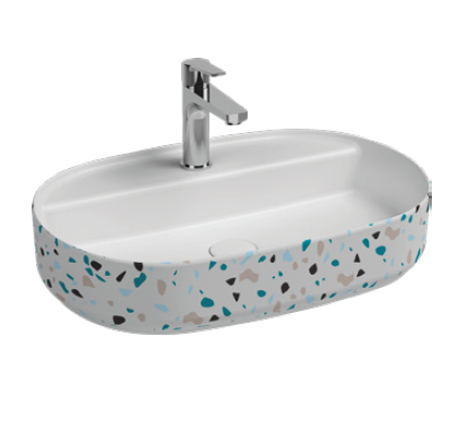 Раковина Isvea Infinity 60 10NF65060SV-2L-TRZ белый матовый, 60x40