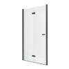 Дверь в нишу NEW TRENDY NEW SOLEO BLACK складные L 70x195 D-0219A (черный)