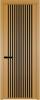 Межкомнатная дверь Profil Doors 3 AGP цвет профиля Золото, стекло безопасное 6 мм мору черный 600x2000