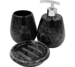 Набор аксессуаров для ванны Bath Plus Pietra W-CE2242AA-SET3 черный