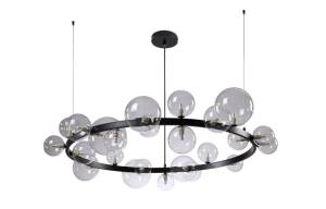 Люстра Crystal Lux Agata Sp24 V2 Black/Transparente