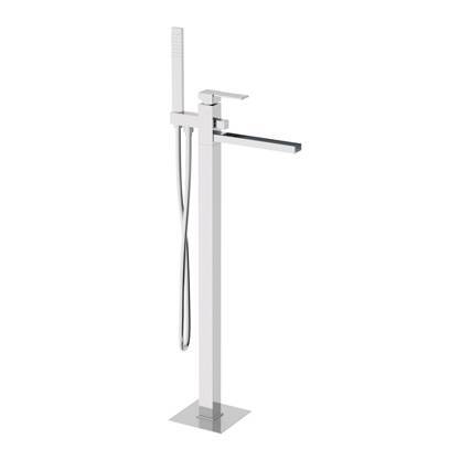 Смеситель для ванны Remer Qubika Cascata QC08 хром, напольный