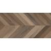 Керамогранит Laparet Wood Latina Brown Chevron M Коричневый Матовый Карвинг 60x120