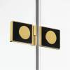 Дверь в нишу NEW TRENDY AVEXA GOLD BRUSHED 80x200 EXK-1714 (брашированное золото) фото 5