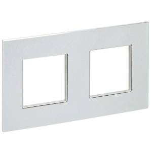 Рамка 2-постовая IEK Skandy SK-M22-M-K23 серебряный