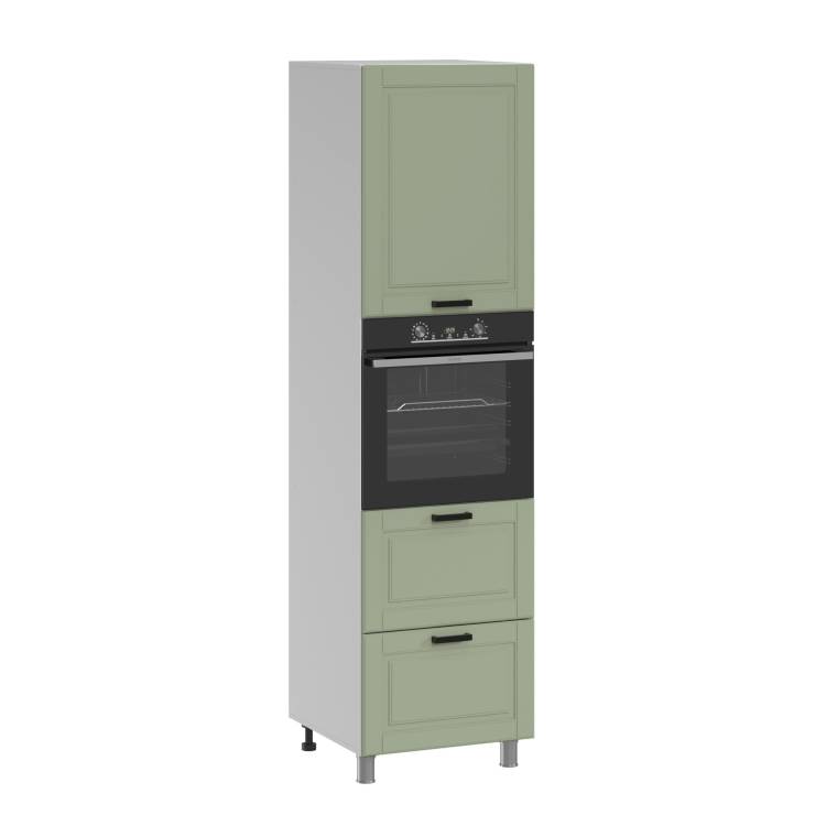 Кухонный модуль напольный Аленушка Астра ПД 600 Н00231118 фисташка,скоба черный
