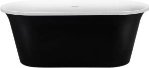 Акриловая ванна Aquanet Smart 261053 170x80, черная глянцевая