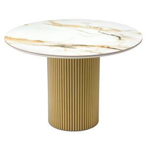 Стол Bradex Home Aura RF 0834 керамогранит Calacatte gold 110x110x75