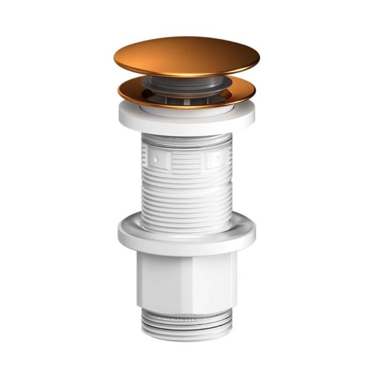 Донный клапан для раковины Am.Pm F0700P44 нажимной, розовое золото