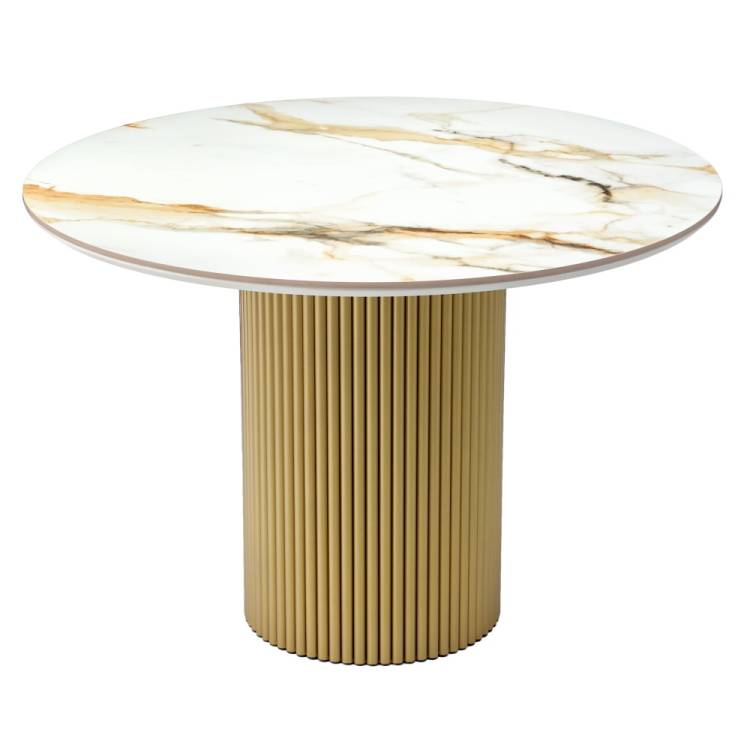 Стол Bradex Home Aura RF 0834 керамогранит Calacatte gold 110x110x75