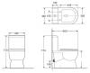 Чаша для унитаза-компакта BelBagno Ricco BB275CPR фото 3
