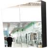 Зеркало-шкаф Orans 402380З с LED подсветкой, графитовый матовый, 80x57x14