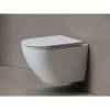 Унитаз подвесной Ceramica Nova Whirl CN11007T смыв торнадо, сиденье микролифт, белый фото 3